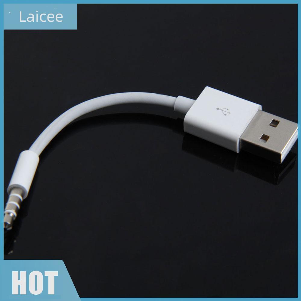 สายชาร์จข้อมูล USB 3.5 มม. Sync สายสัญญาณเสียงสําหรับ iPod Shuffle 3rd 4th Gen