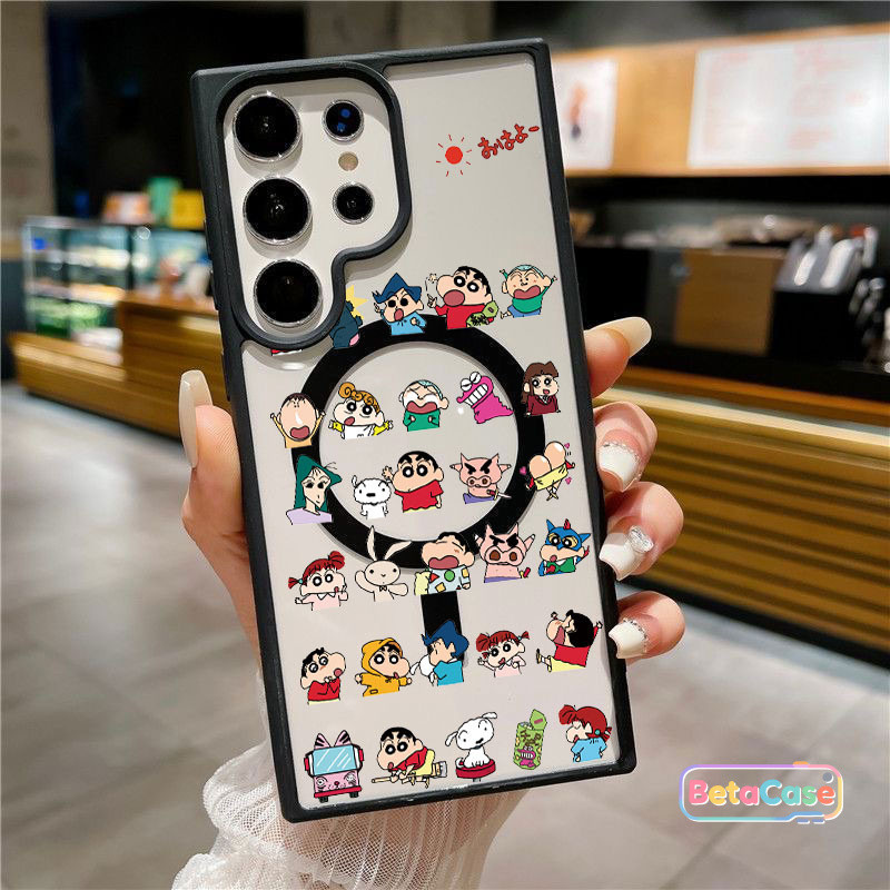 น่ารัก การ์ตูนน่ารักสไตล์เดลี่ เหมาะ Samsung S26 S26U S26Plus S25Plus S25U S24U S23U S23 S22U แม่เหล็กติด
