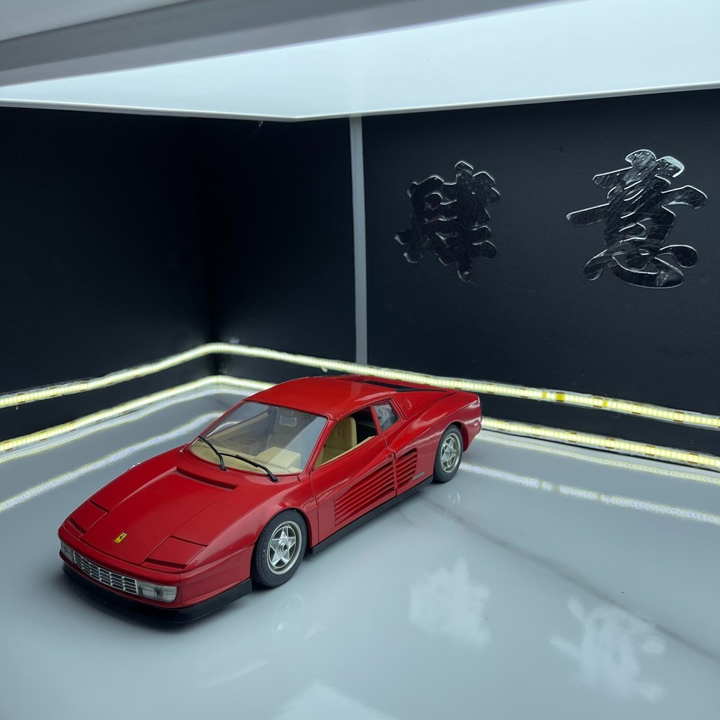 [คลังสินค้าพร้อม ถ้าคุณมีคําถามใด ๆ ติดต่อ] การผลิตอิตาลี Testaro Burago 1: 18 Ferrari Testaro