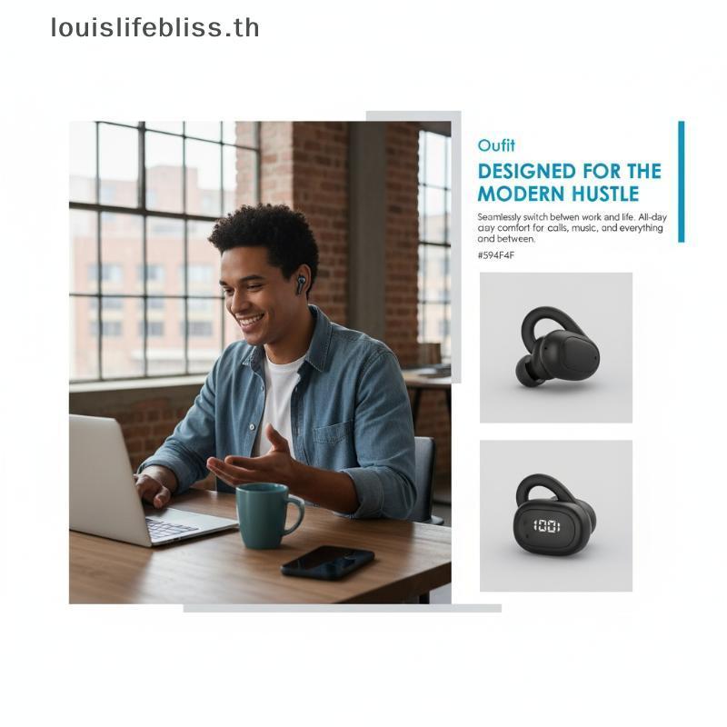 Louislifebliss Bone Conduction หูฟัง X58 หูฟังไร้สายกันน้ํา IPX6 สําหรับกีฬากลางแจ้งและวิ่ง Ergonomi