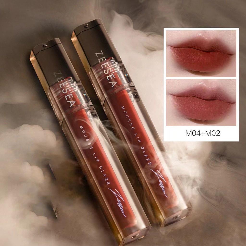 ZEESEA ZEESEA ลิปสติก Matte Matte ราคาถูกแบรนด์ Flagship Store ลิปสติกนักเรียนของแท้ไม่ซีดจางง่าย 3.