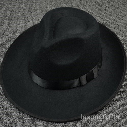 Michael Jackson Hat Jazz Street Dance Hat Big Brim Top Hat Performance Dance Hat Fashion J7JS