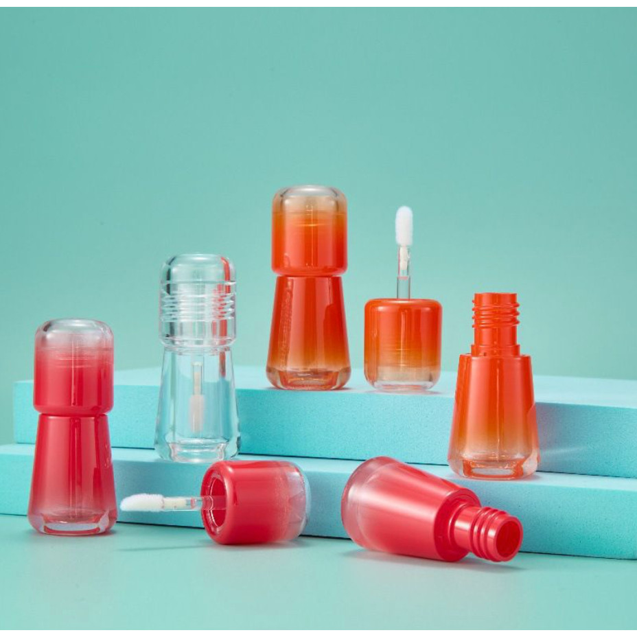 MERAH 4ml สีแดงที่ว่างเปล่า Ombre ลิปกลอสขวดบรรจุภัณฑ์เครื่องสําอาง Lip สี Lipgloss Liptint ลิปสติก 