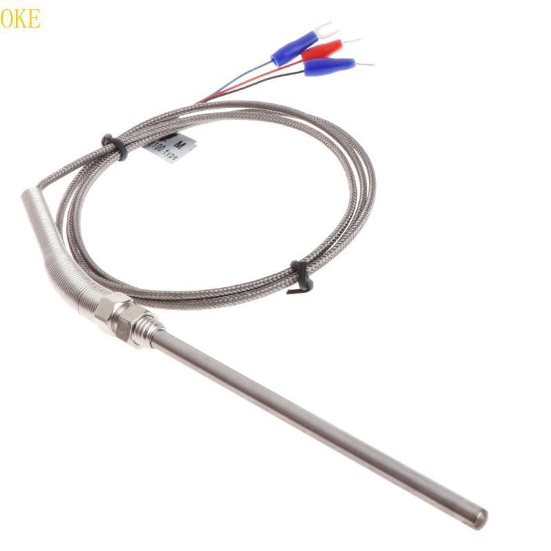OKE Professional Pt100 Thermocouple M8 สกรูความยาว 1 เมตร-หัว 5mmx100mm