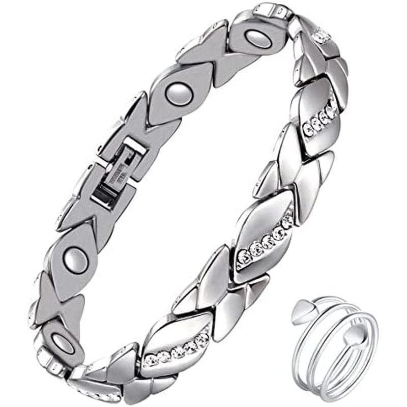 Women, 99.99% Pure Copper Magnetic Bracelets with Effective Neodymium Magnets, Adjustable Jewelry Gi