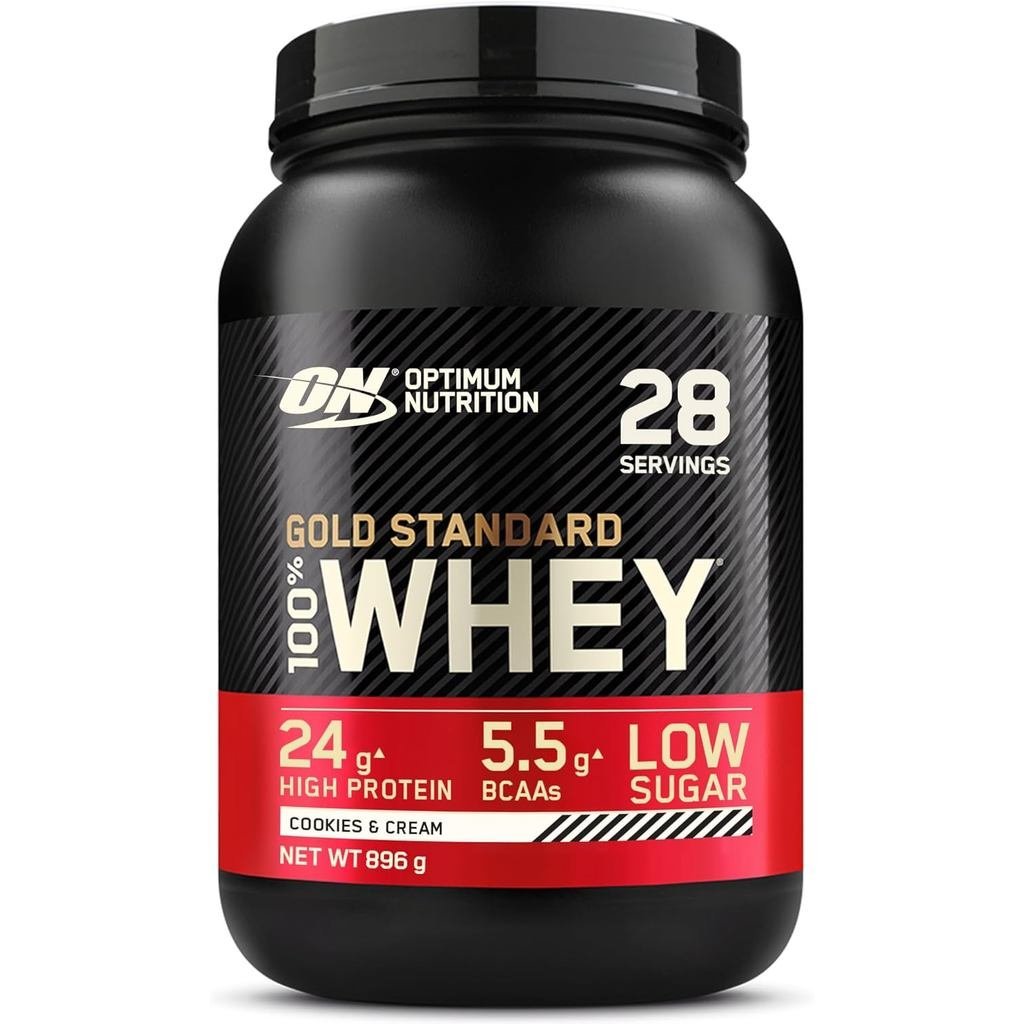 Optimum Nutrition Gold Standard 100% Whey Protein Powder, Cookies & , 2 ปอนด์ (Packaging May Vary) C