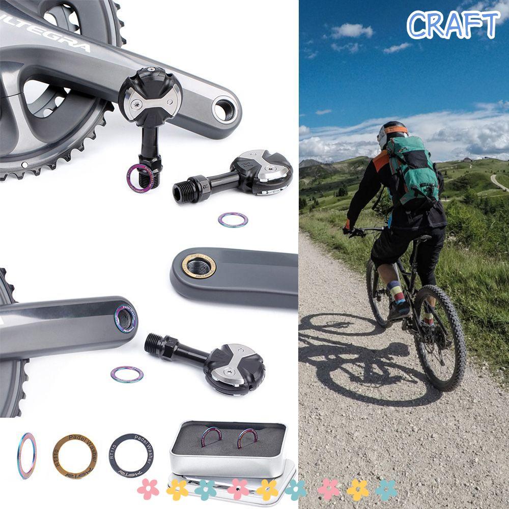 CRAFT 2 ชิ้น Pedal Spacer กันสนิมกลางแจ้งกันน้ําจักรยานเหยียบเครื่องซักผ้า