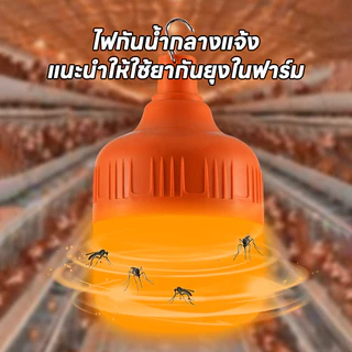 หลอดไฟไล่ยุงโซล่าเซลล์ led หลอดไฟล่อแมลง พลังงานแสงอาทิตย์ 0ค่าไฟ แสงสีม่วง มีประสิทธิภาพในการไล่ยุง