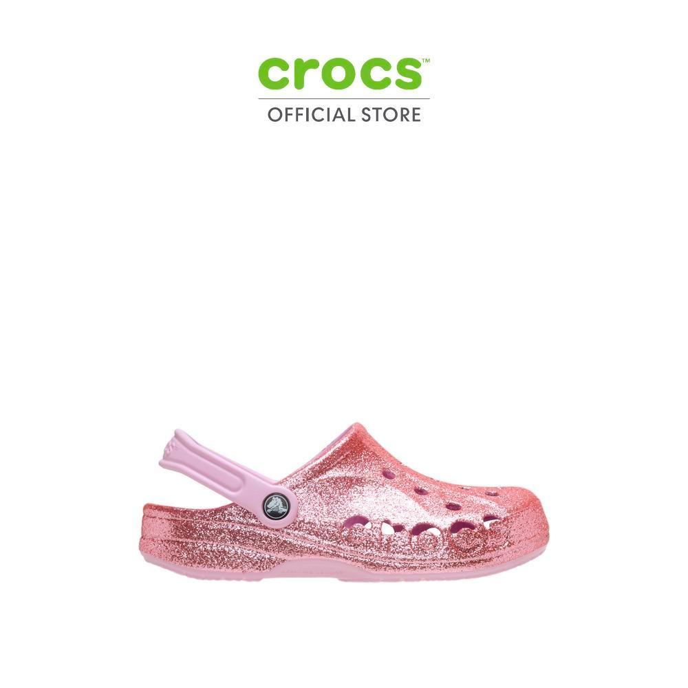 CROCS รองเท้าลำลองผู้ใหญ่ BAYA GLITTER CLOG รุ่น 205925-6GD - BALLERINA PINK