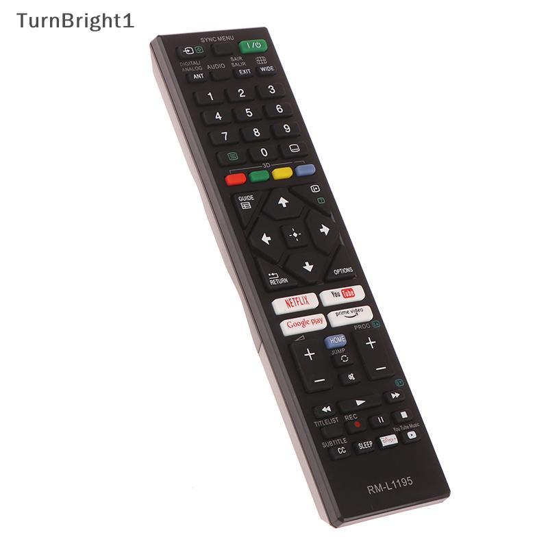 [TurnBright] Universal สมาร์ททีวีรีโมทคอนโทรลเปลี่ยนเหมาะสําหรับ Sony LCD LED Bravia TV RM-L1195 RM-