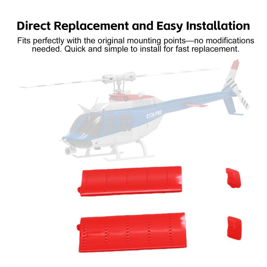 Musicalbase-TH RC เฮลิคอปเตอร์หางโคลงอะไหล่ทดแทนสำหรับ ERA C138 PRO Bell 206 รีโมทคอนโทรล