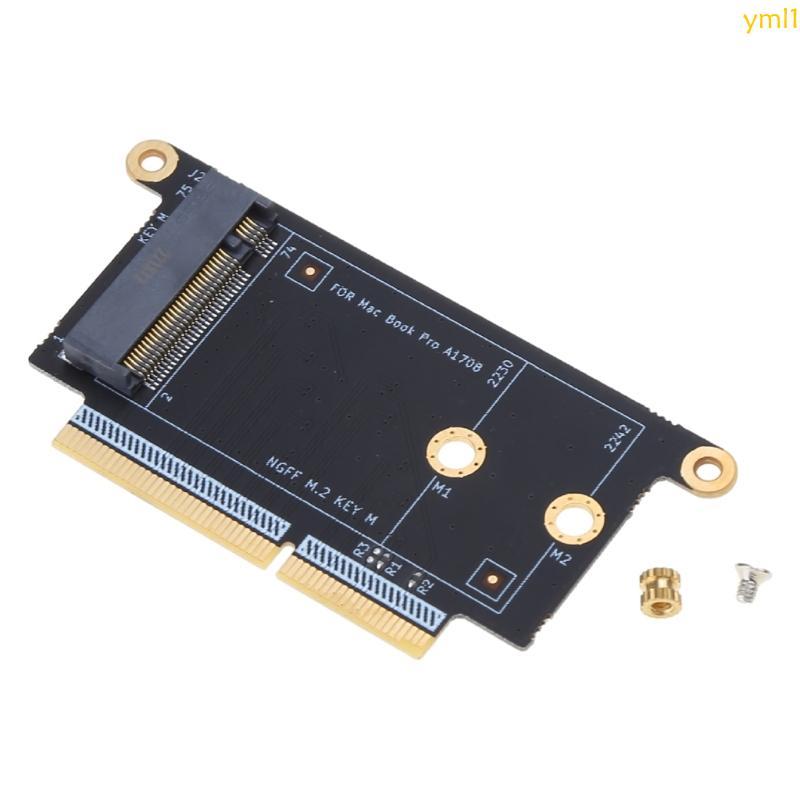 Yml1 สําหรับ M 2 PCIeX4 Nvme Transfer Protocol อะแดปเตอร์การ์ด A1708 SSD Converter 2016 2017