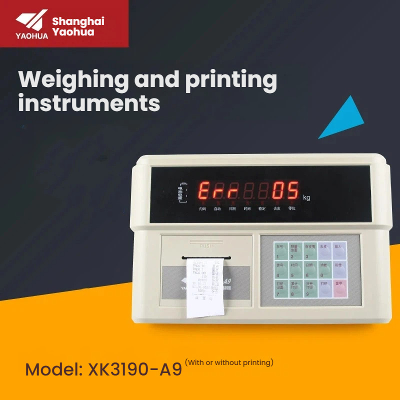 Shanghai Yaohua XK3190-A9+A9P เครื่องชั่งน้ําหนัก Earth Pound Display รถเมตรหัวเครื่องมือการพิมพ์