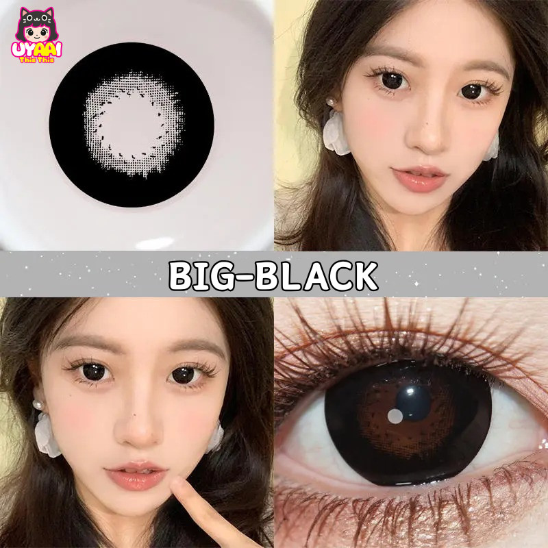 คอนแทค [-0.50 -4.00] UYAAI BIG-BLACK series L ขนาด 14.5 mm. คู่ละ 2 ชิ้น (รายเดือน)