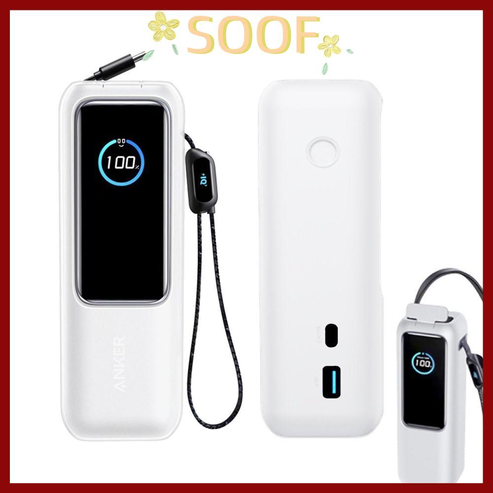 จัดส่งจากประเทศไทยSOOF Protective ,ซิลิโคนอ่อนนุ่มกันฝุ่น,ฝาครอบป้องกันแบบพกพากันกระแทกสําหรับ Anker