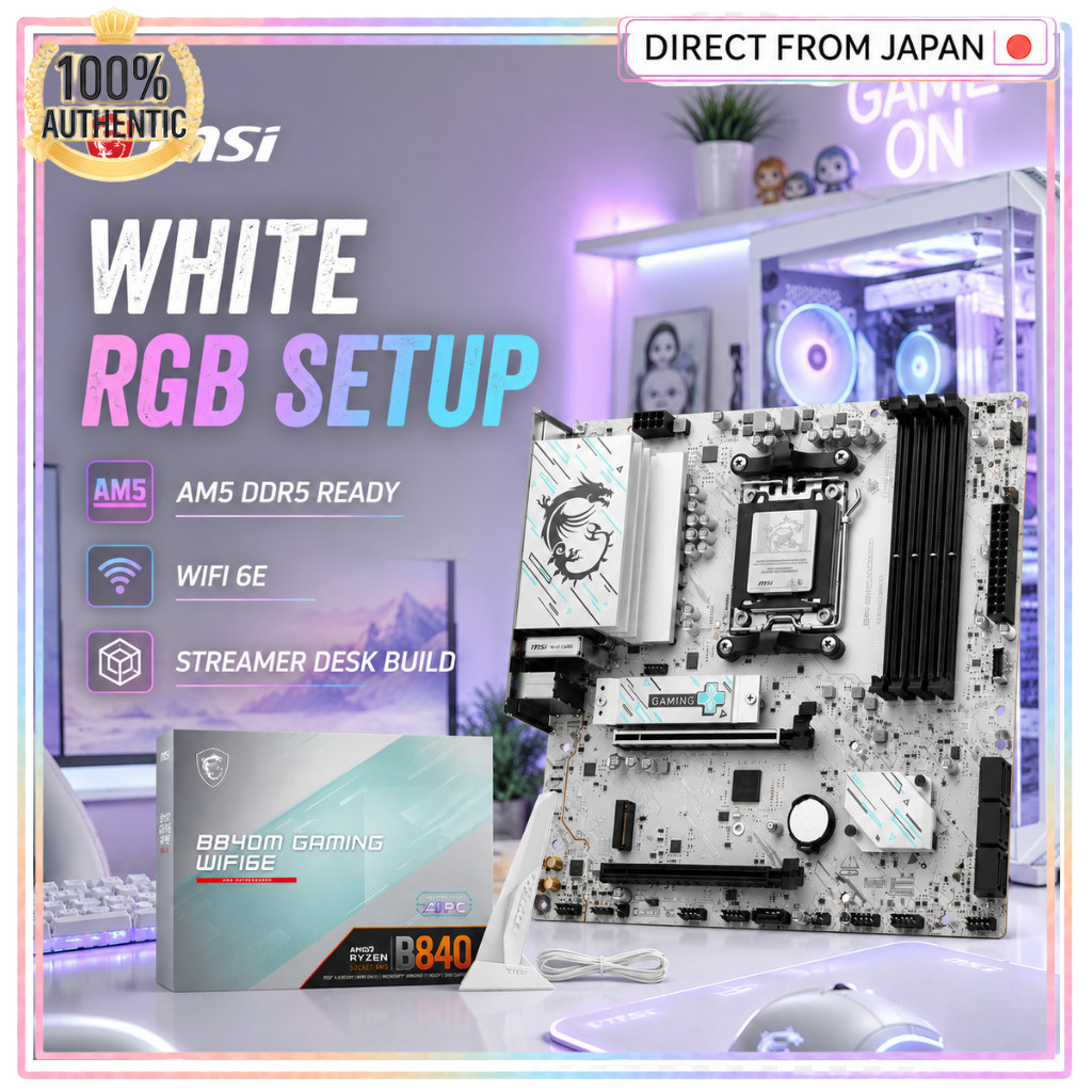 [Exclusive] MSI B840M GAMING WIFI6E/A Micro-ATX Gaming Motherboard MB6892