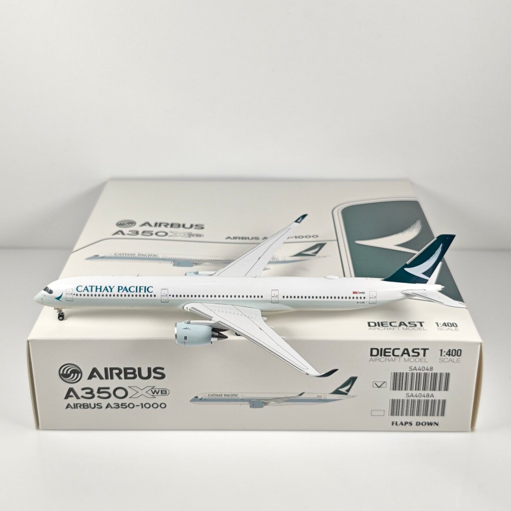 JC Wings SA4048 1: 400 Cathay Pacific Airlines A350-1000XWB B-LXN รุ่นโลหะผสม