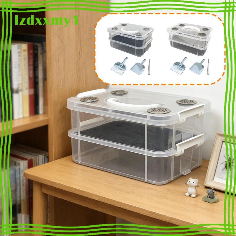 [Kiddy] Mealworms Breeding Box Silkworm Rearing Box Sturdy Portable นํากลับมาใช้ใหม่ได้ชัดเจน