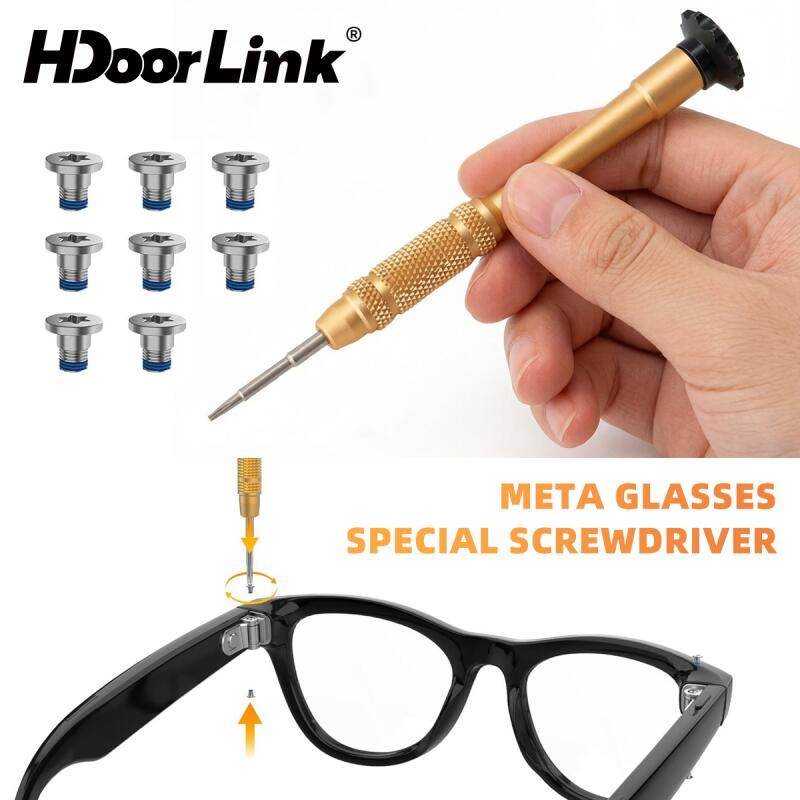 HdoorLink ไขควงชุดสกรูสําหรับ Ray-Ban Meta Wayfarer/Skyler/Headliner/Oakley Meta HSTN AI แว่นตาอุปกร