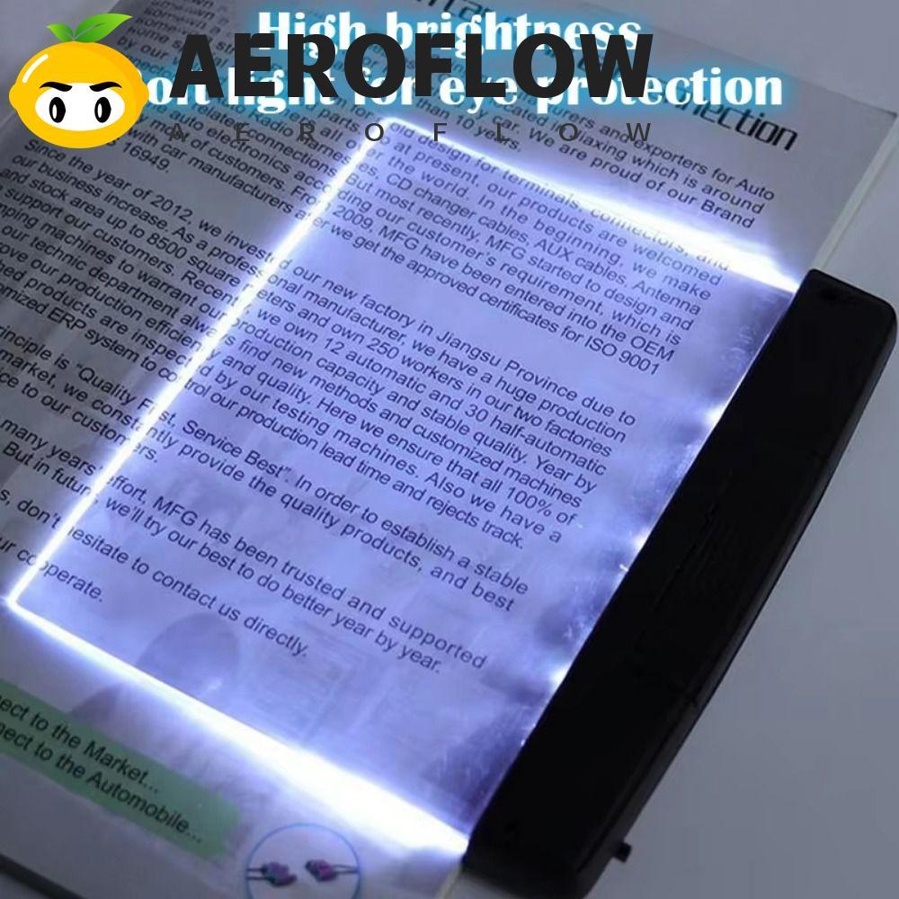 AEROFLOW LED แผงแบน Night, อ่านเสริมไร้สาย Vision ไฟอ่านหนังสือ, อุปกรณ์ป้องกันดวงตาที่ใช้งานได้จริงคุณภาพสูงหนังสือแบบพกพา Eye Care โคมไฟหอพัก