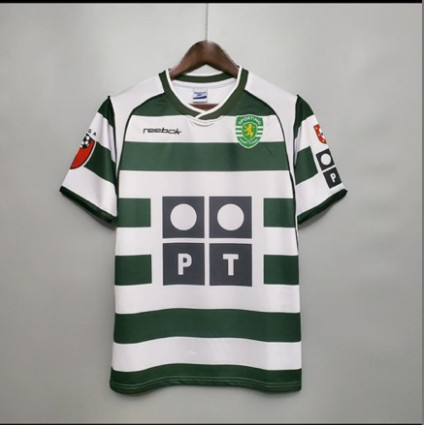 Retro classic Lisbon เสื้อกีฬาเหย้า 01-03 คอลเลกชันพัดลมจําลองระดับพรีเมียมของฤดูกาล