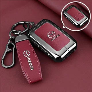 เหมาะสําหรับ 2026 Mazda 6e ฝาครอบกุญแจ 2026 Mazda 6e สไตล์ใหม่ 2026 mazda 6e กระเป๋ารถป้องกันกรณีหัวเข็มขัดหนัง