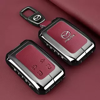 เหมาะสําหรับ 2026 Mazda 6e ฝาครอบกุญแจ 2026 Mazda 6e สไตล์ใหม่ 2026 mazda 6e กระเป๋ารถป้องกันกรณีหัวเข็มขัดหนัง