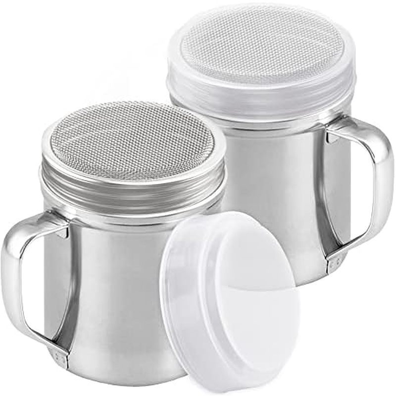 PowderedSugar Shaker FineMesh Dredge ForCoffeeBar CUSINIUMedCinnamonShaker 6ounce