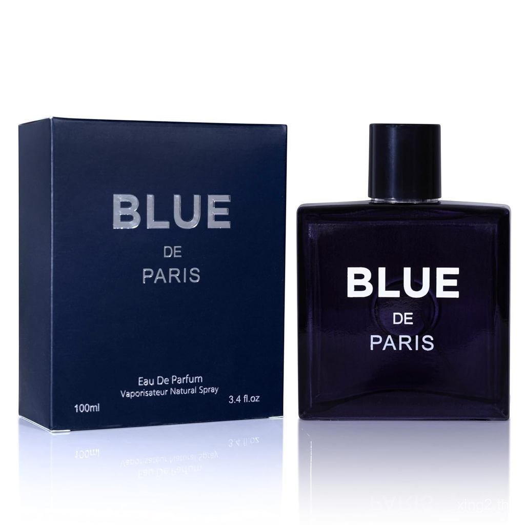NovoGlow Blue De Paris For Men - 3.4 ชั้น ออนซ์. (100ml) น้ําหอมผู้ชาย - กลิ่น Woody สดชื่น, Floral 