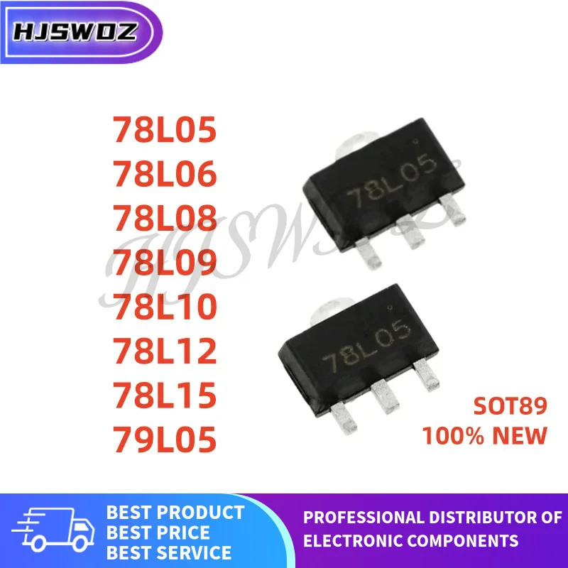 20 ชิ้น 78L09 78L05 78L15 78L12 79L05 78L10 78L08 78L06 SOT-89 SMD Linear เครื่องปรับแรงดันไฟฟ้าคุณภ