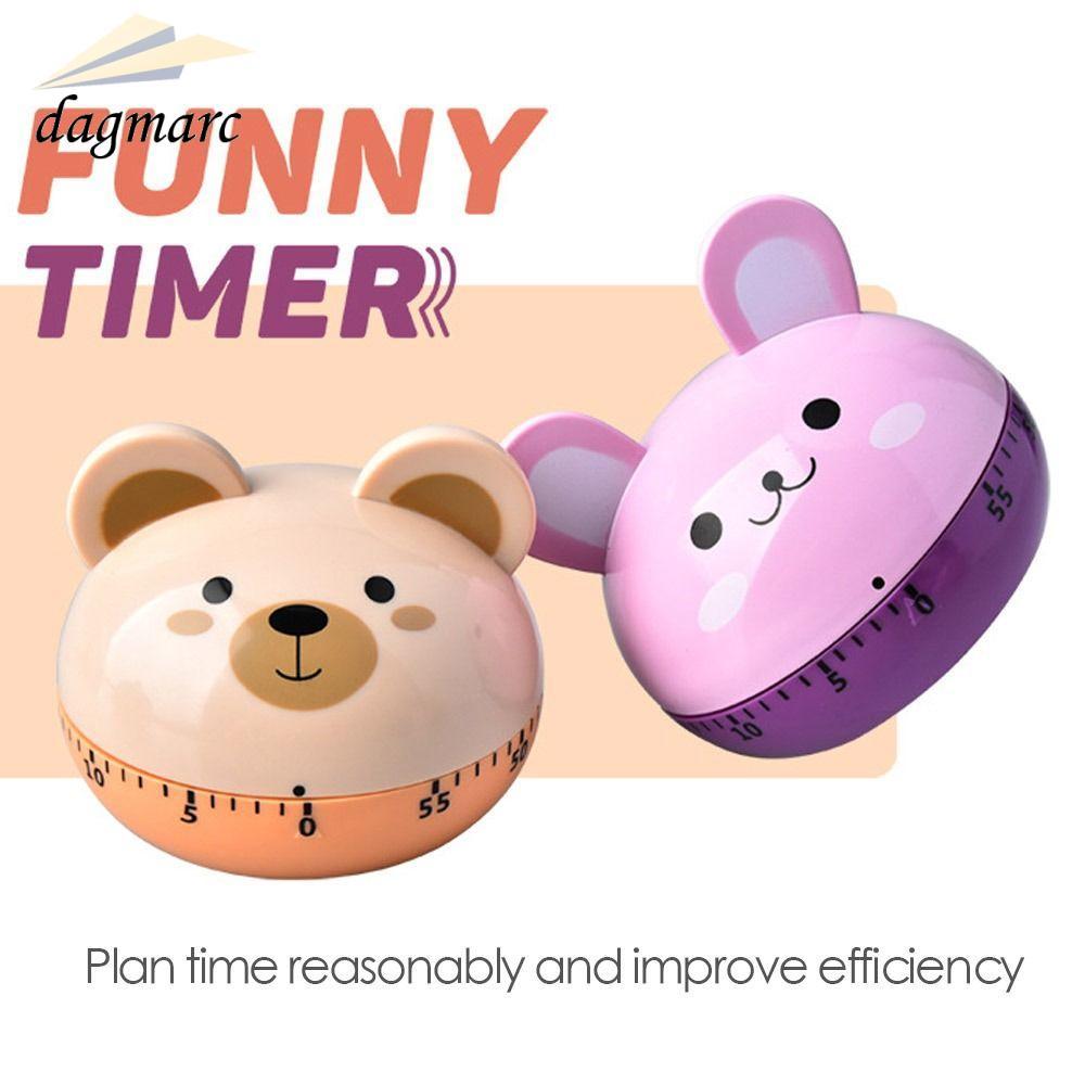 DAGMARC Mechanical Timer Novelty Student Learning Time Animal Kitchen Food Timer
