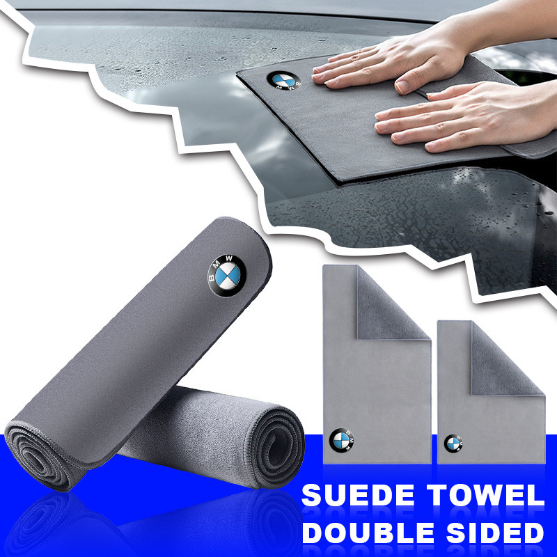 ล้างรถไมโครไฟเบอร์ผ้าขนหนูสัญลักษณ์อัตโนมัติทําความสะอาดผ้า Rag Drying Auot สําหรับ BMW X1X2X3X4X5X6