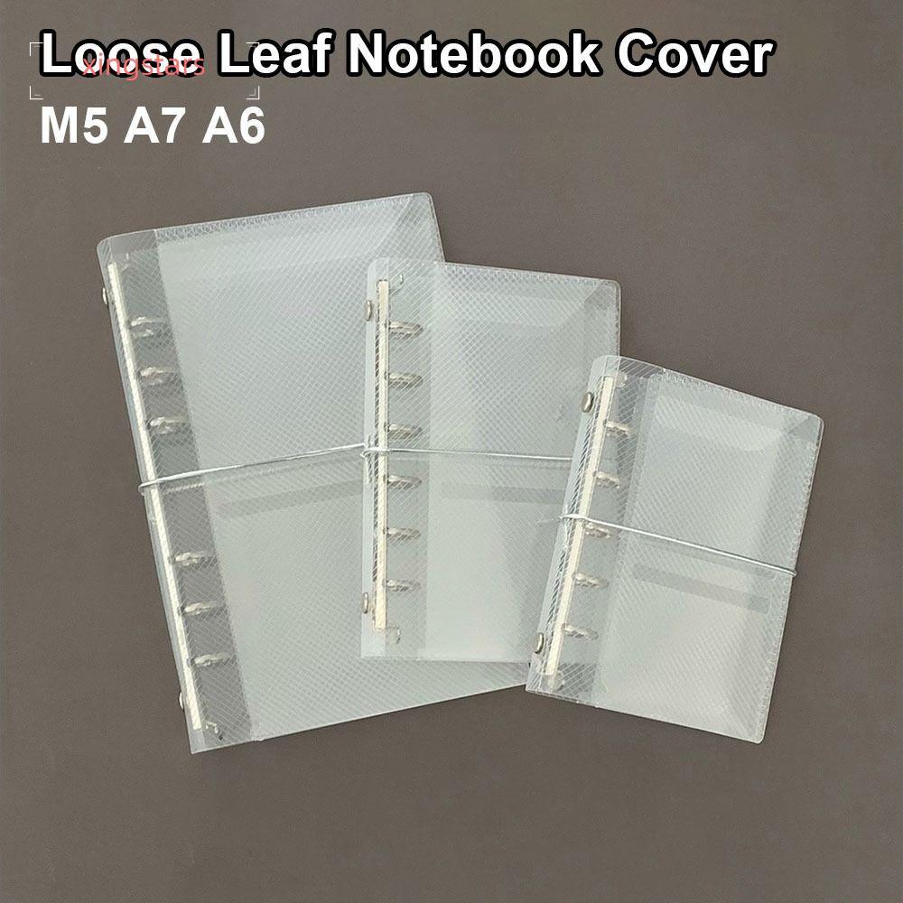 XINGSTARS 1 ชิ้นหลวม Leaf Notebook Cover, Mini Diagonal M5 A7 A6, PP สามพับแบบพกพาขนาดเล็กการ์ด Photo Storage Ledger