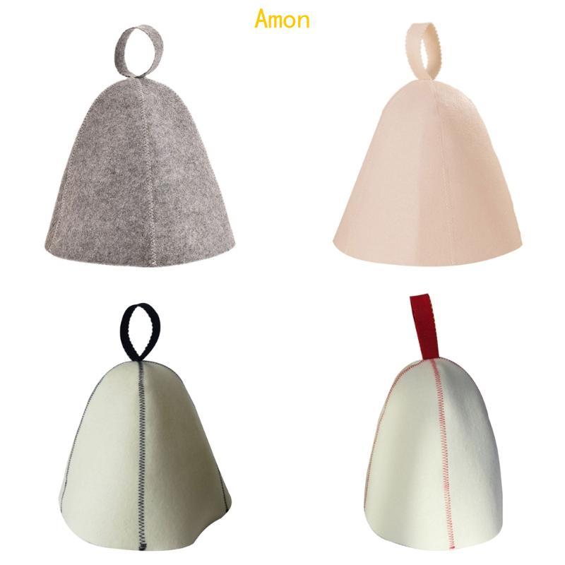 Wool Felt Sauna Hat Russian Banya Bath Showering Heads Hat Decor Protections