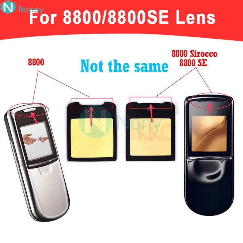Nowey 8800 เลนส์หน้าจอสําหรับ Nokia 8800 Sirocco 8800SE เลนส์หน้าหน้ากระจกฝาครอบอะไหล่ทดแทน