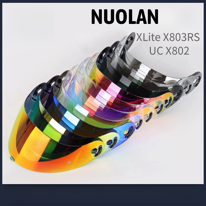 สําหรับ NOLAN Xlite X-803/802 RS หมวกกันน็อคมอเตอร์ไซค์เลนส์ photochromic Vibrant สีอุปกรณ์เสริม
