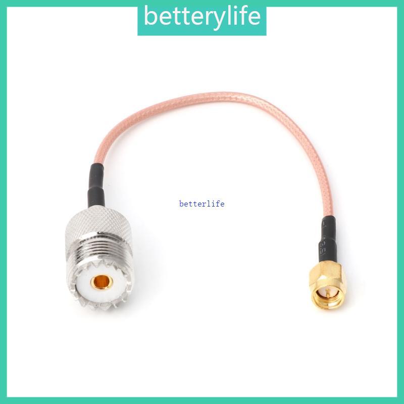 BTF RG316 สายจัมเปอร์ Pigtail UHF SO239 หญิง PL259 ถึง SMA ชายปลั๊กอะแดปเตอร์ Crimp