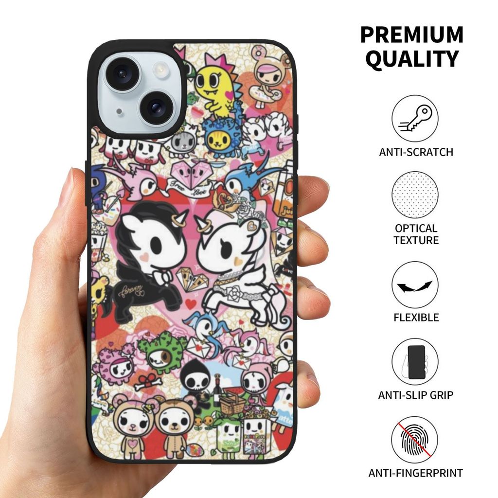 เคสพิมพ์ลาย Tokidoki เหมาะสําหรับ IPhone 16 17 Pro Max Plus Mini XR a7