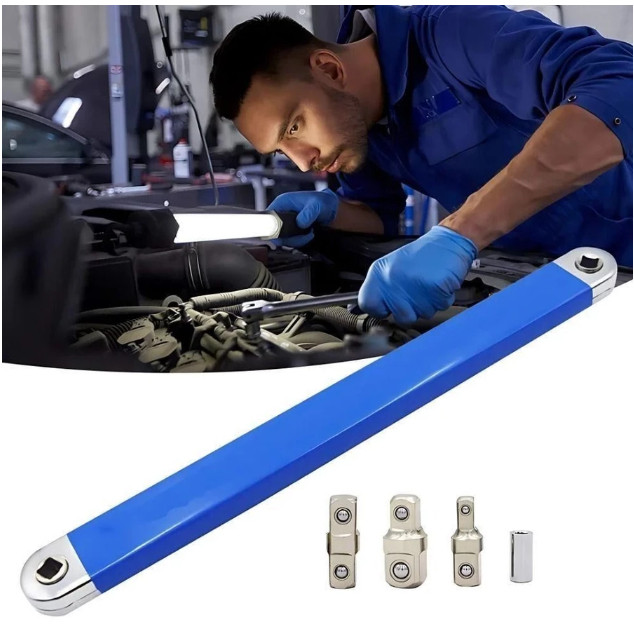 ชิ้นประแจขยาย, Ratchet Torque ยานยนต์โรงรถเครื่องมือ,สีฟ้า Professional Hand เครื่องมือผสมรถ Spanner Mechanical Workshop