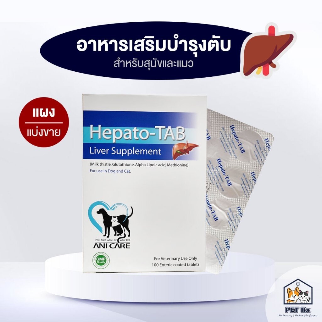 [แบ่งขาย!] Hepato-TAB [แท้💯] อาหารเสริมเพื่อบำรุงตับ สำหรับสุนัขและแมว