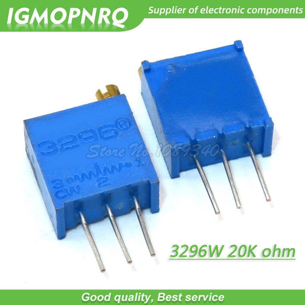 10 ชิ้น/ล็อต 3296W-1-203LF 3296W 203 20 K โอห์ม Top regulation Multiturn Trimmer Potentiometer ความแ