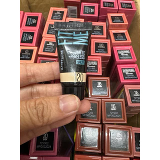สูตรใหม่🔥Maybelline New York Fit Me Matte + Poreless Foundation (120) 1 กล่อง 6 ซอง