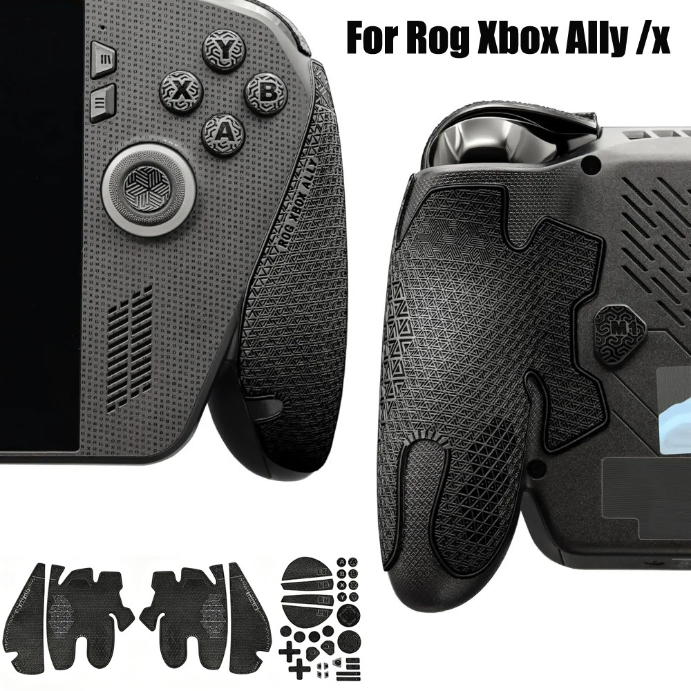 ชุดสติกเกอร์ผิวกันลื่นสําหรับ ROG Xbox Ally /X, ตัวป้องกันทัชแพด, หมวกจับนิ้วหัวแม่มือ, ชุดตัวป้องกันด้านหน้าและด้านหลังแบบสัมผัสสําหรับ ROG Xbox Ally X