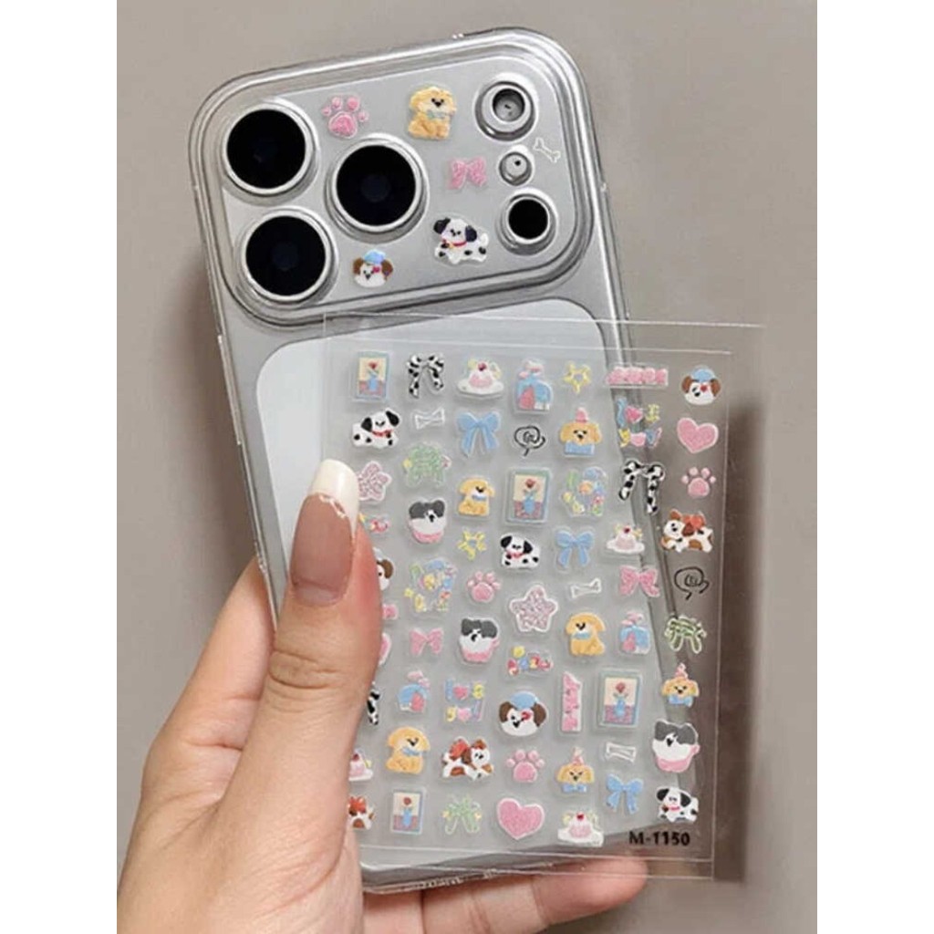 สติกเกอร์ DIY ติดเคสโทรศัพท์สุดน่ารัก สติกเกอร์ตกแต่งเลนส์กล้อง สติกเกอร์ตกแต่งแท็บเล็ตสุดน่ารัก