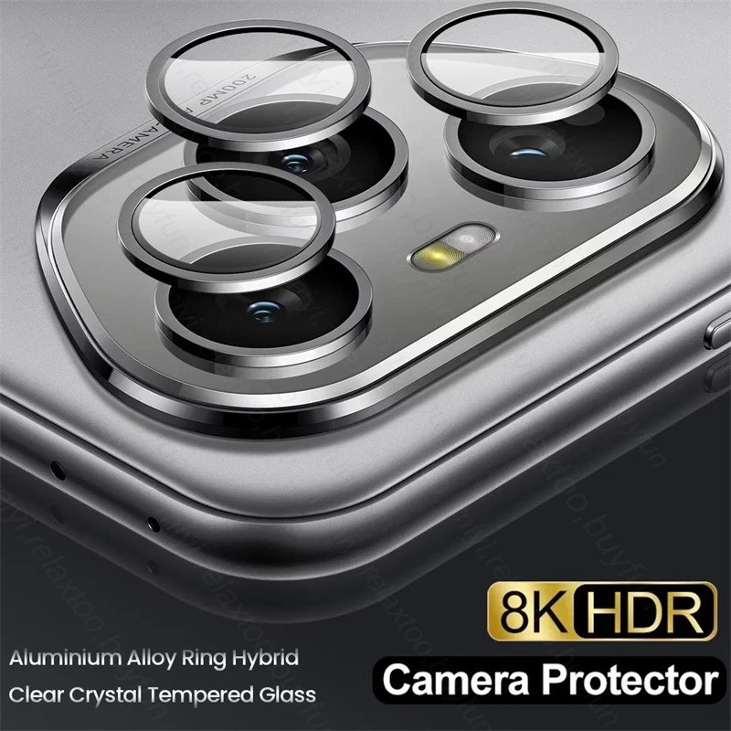 Honor400Pro แหวนโลหะกล้อง Protector สําหรับ Honor 400 Pro 5G 9D กระจกนิรภัยเลนส์ฟิล์ม Honor400 Honar