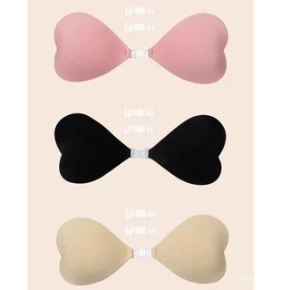 Dailywear พร้อมส่ง ✨แผ่นปิดหัวนมรูปหัวใจขนาดเล็ก บราไร้โครงสำหรับผู้หญิง ชุดชั้นในบิกินี่ดันทรง กันน้ำและกันเหงื่อ