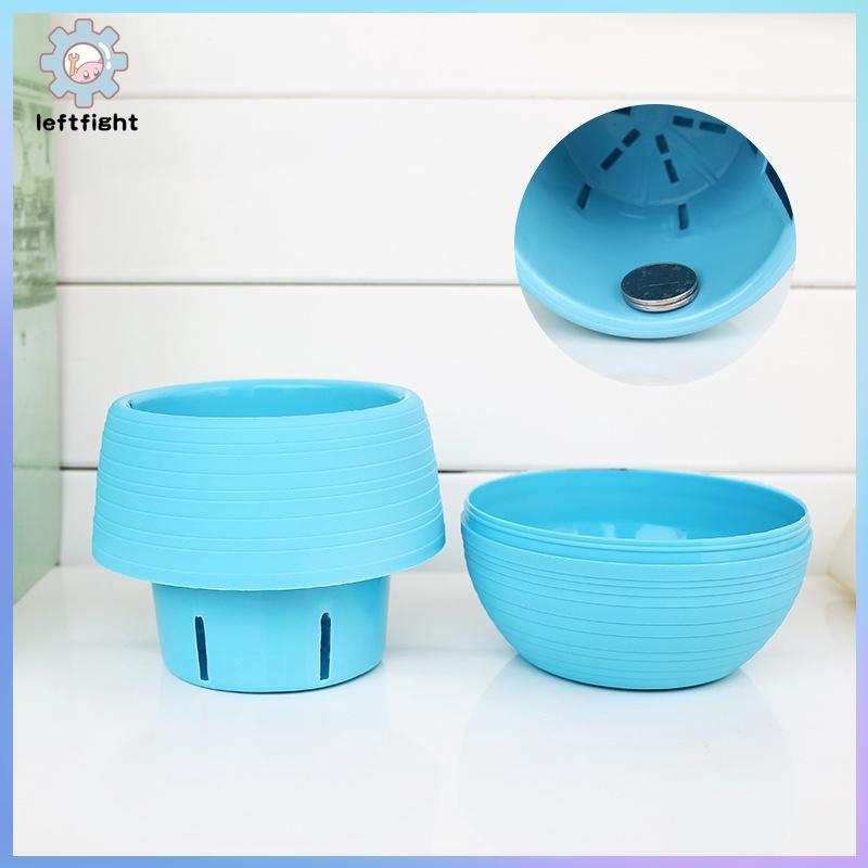 LEFT 6 Paages Of Succulent Flower POTS Mini Stone Ball POTS Multi-สีตัวเลือก Thiened เรซิ่นพลาสติก POTS GHT