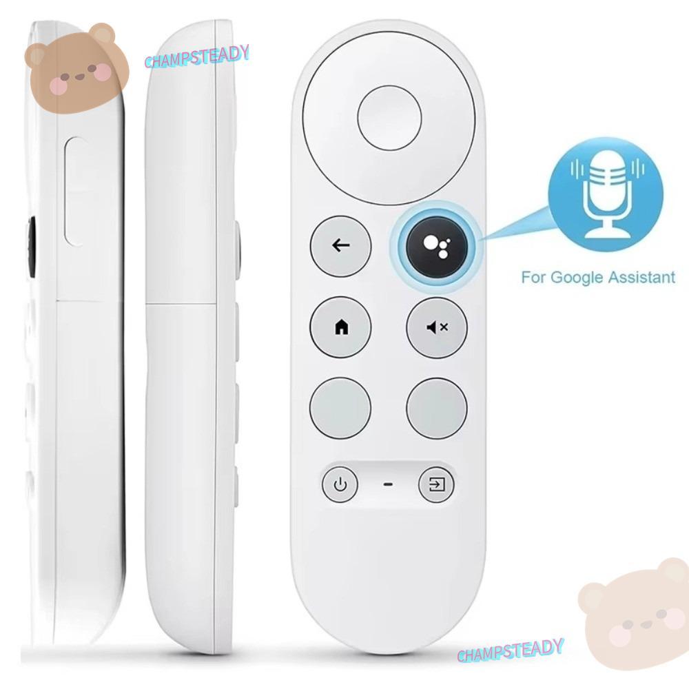 CHAMPSTEADY สําหรับ Google Chromecast Remote, HD รองรับ 4K รีโมทคอนโทรลเสียง, Snow Color Replacement