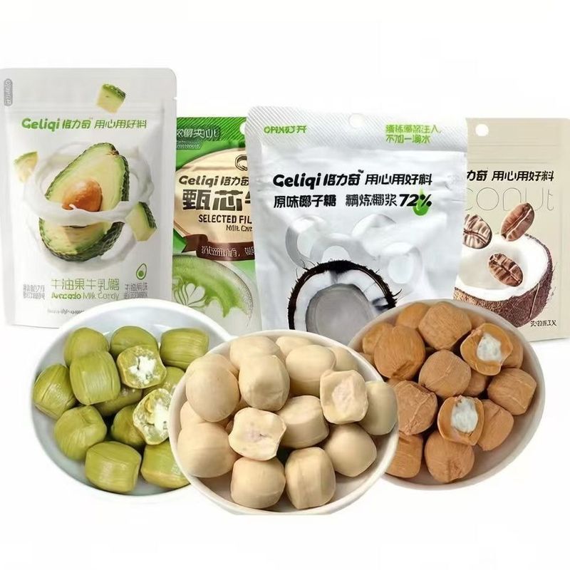 วันที่ล่าสุด Glitch Original Coconut Candy Pop Milk Candy Filled Matcha Flavour Coconut Latte Rich A