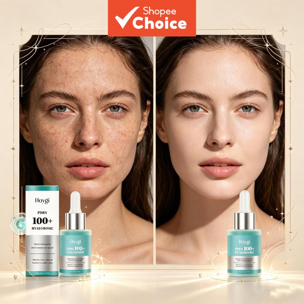 Pore Shrinking Facial Face Serum PDRN Hyaluronic Acid Hydrating Repair Glass Skincare Brightening Essence